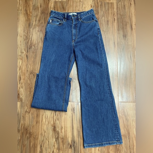 Marc Jacobs High Rise Wide Leg Denim Sailor Jeans 27/29 - Picture 2 of 6